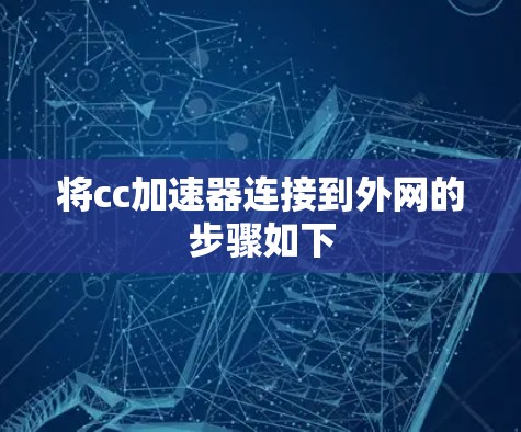 将cc加速器连接到外网的步骤如下