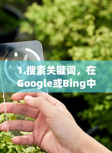 1.搜索关键词,在Google或Bing中搜索加速器外网版或加速器推荐外网 1.搜索关键词,在Google或Bing中搜索加速器外网版或加速器推荐外网