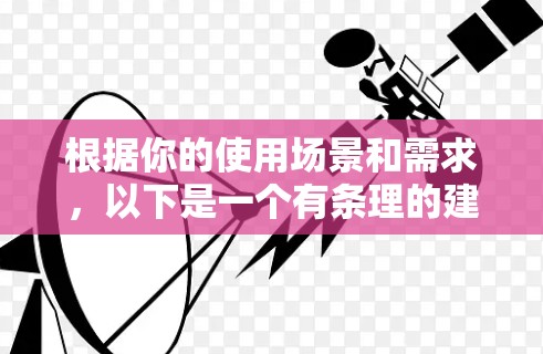 根据你的使用场景和需求,以下是一个有条理的建议 根据你的使用场景和需求,以下是一个有条理的建议