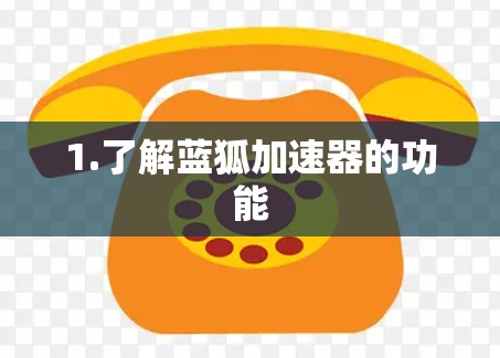 1.了解蓝狐加速器的功能