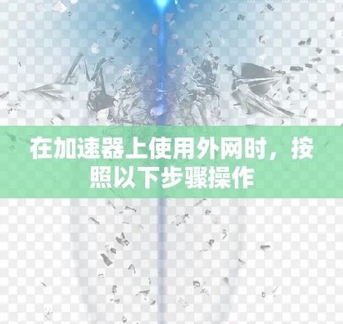 在加速器上使用外网时,按照以下步骤操作 在加速器上使用外网时,按照以下步骤操作