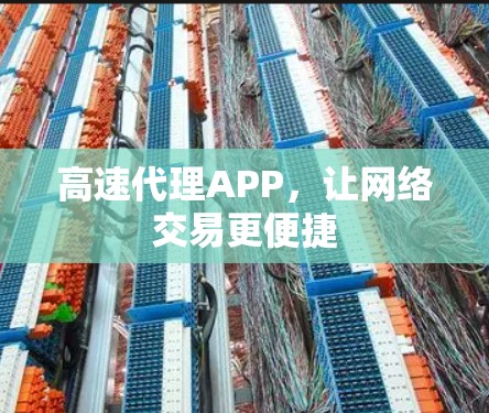 高速代理APP，让网络交易更便捷