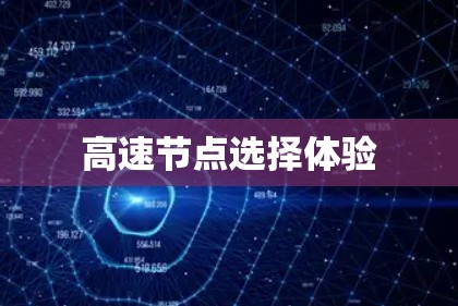 高速节点选择体验 高速节点选择体验