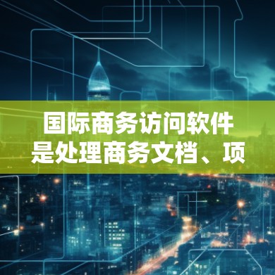 国际商务访问软件是处理商务文档、项目管理、沟通和会议等任务的工具，以下是其主要功能、优势、劣势、推荐情况以及适用场景的总结