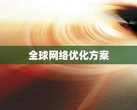 全球网络优化方案