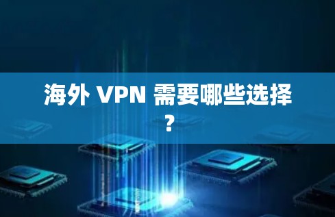 海外 VPN 需要哪些选择？