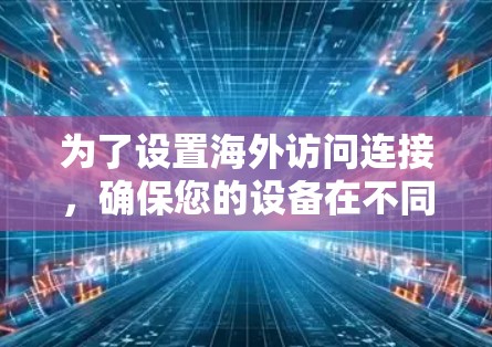 为了设置海外访问连接，确保您的设备在不同国家的安全性，可以按照以下步骤进行
