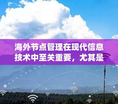 海外节点管理在现代信息技术中至关重要，尤其是在需要高度安全性和全球化业务环境的情况下。以下是如何进行海外节点管理的一步-by-step指南