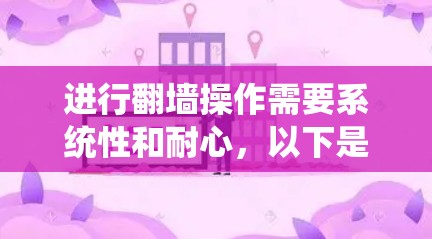 进行翻墙操作需要系统性和耐心，以下是一个结构化的学习指南