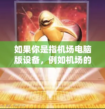 如果你是指机场电脑版设备，例如机场的电脑设备或电脑版的机场服务设备，这可能是指机场在使用电脑设备进行某些支持或辅助服务。但具体细节需要结合机场的官方信息来了解