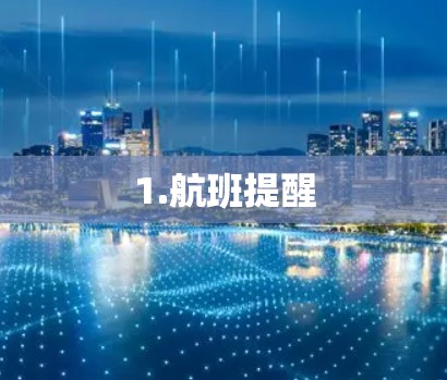 1.航班提醒 1.航班提醒