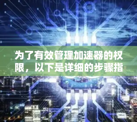 为了有效管理加速器的权限，以下是详细的步骤指南