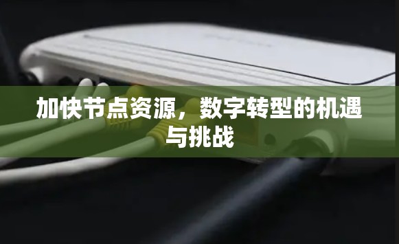 加快节点资源，数字转型的机遇与挑战