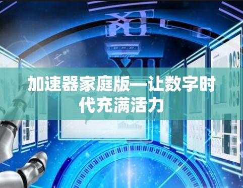 加速器家庭版—让数字时代充满活力