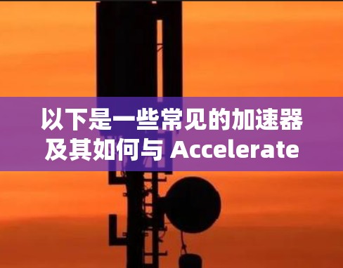 以下是一些常见的加速器及其如何与 Accelerated Devices 统一兼容的建议